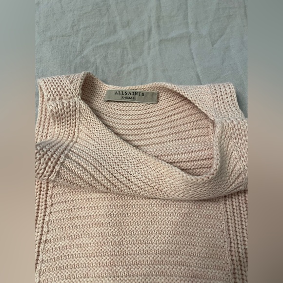 All Saints Pink Sleeveless Knitted Tank Top - Picture 3 of 5